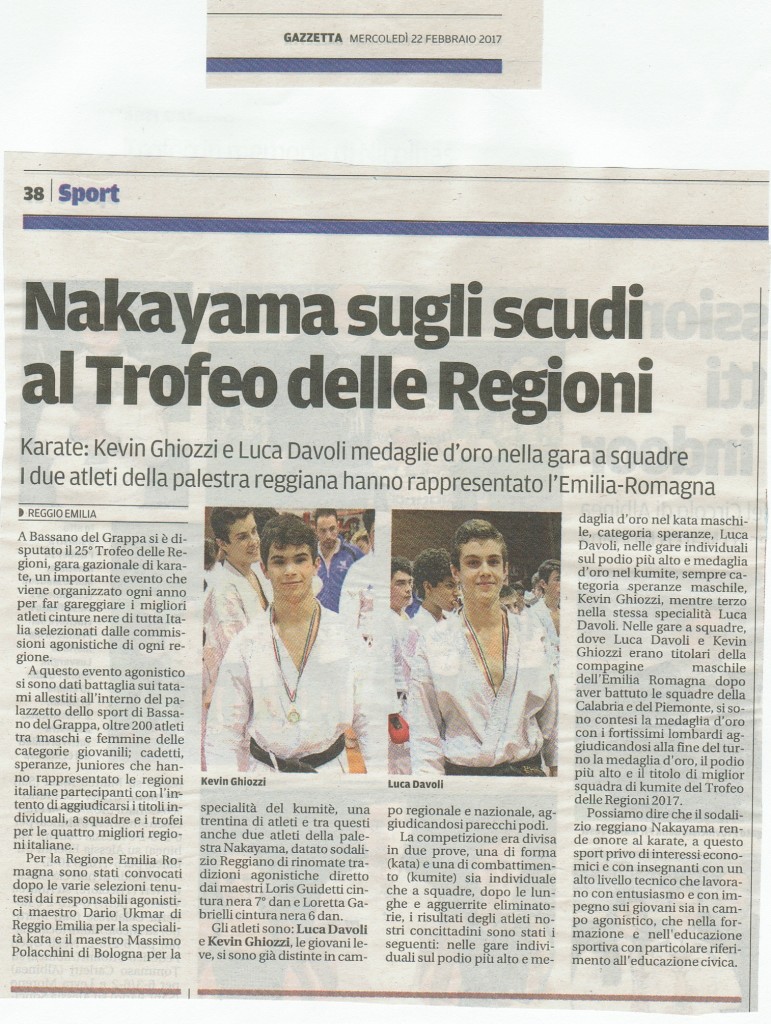Rassegna stampa FEBBRAIO 2017: Gazzetta di Reggio