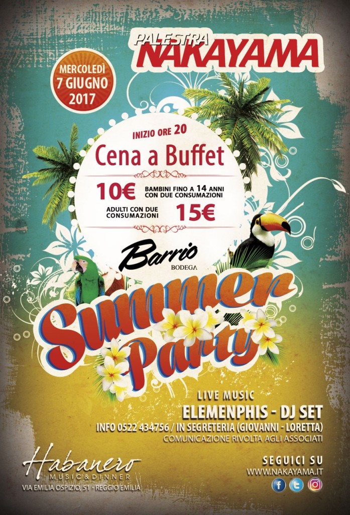 SUMMER PARTY PALESTRA NAKAYAMA 2017