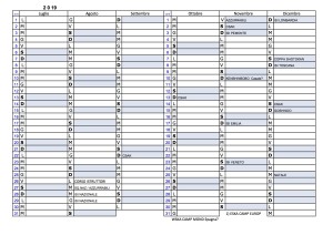 CALENDARIO FIKTA 2019  PER SOCIETA' 2